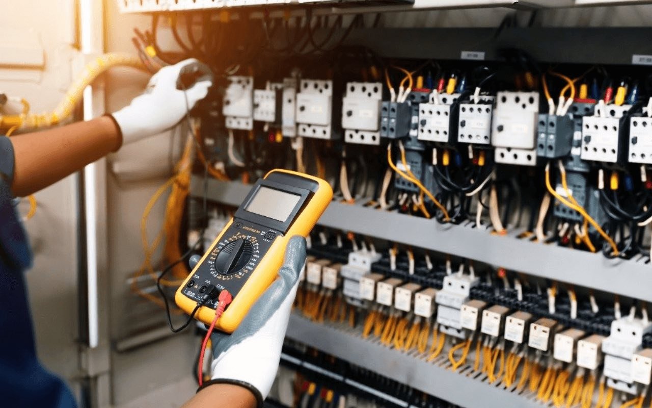 NICEIC certified Peterhead electrician working on a domestic electrical installation