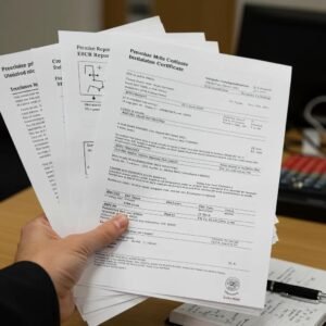 Collection of electrical documents for EICR preparation
