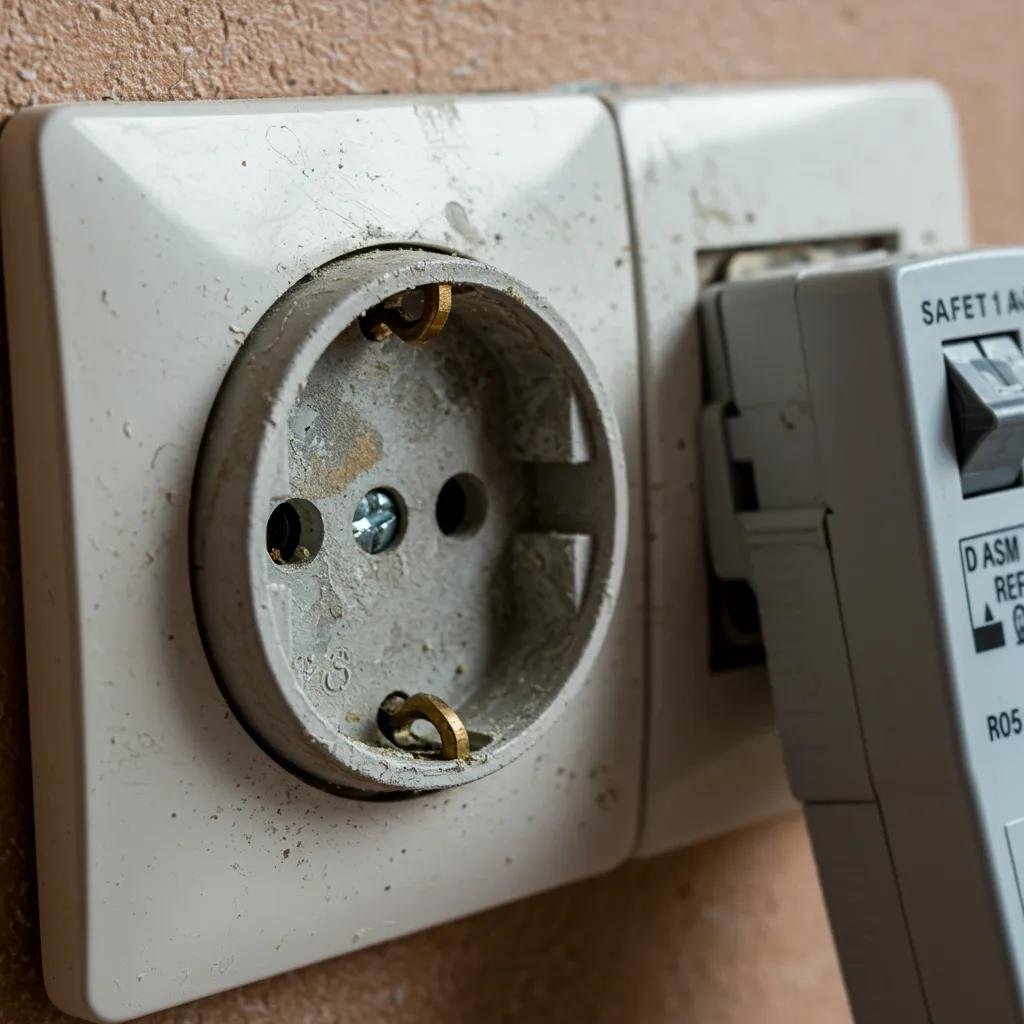 Common electrical safety issue identified during an EICR inspection in a Peterhead property