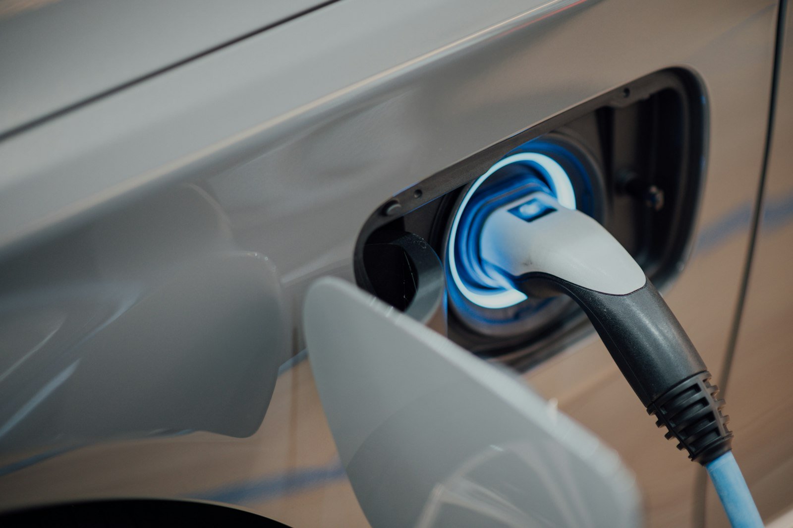 Ev charger plugged into car in Cults