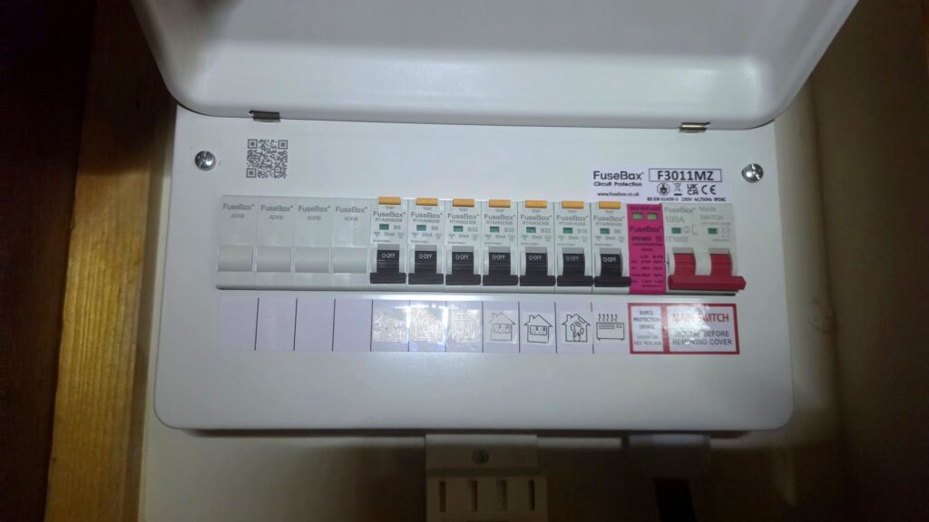 Full RCBO consumer unit upgrade when buying a house in Scotland Aberdeen
