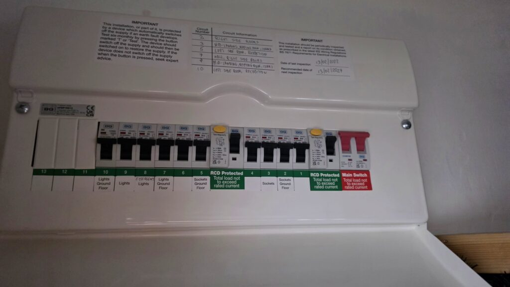 Old dual RCD consumer unit causing circuit tripping in Aberdeen property