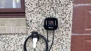 NICEIC approved Ohme EV charger installed on Aberdeenshire home by Faithful Spark Electricians