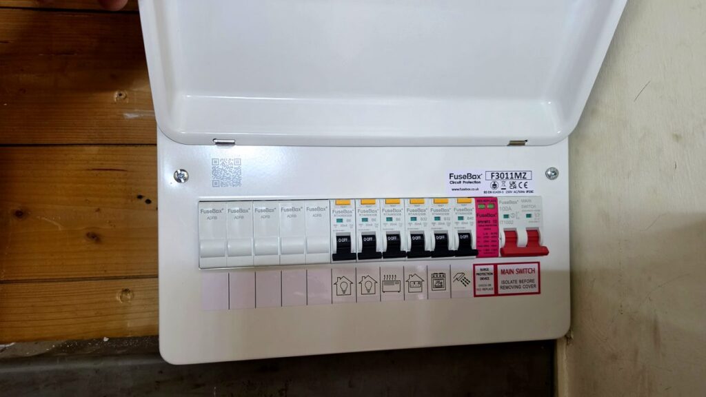 Full RCBO consumer unit installed by Faithful Spark Electricians for Ellon landlord EV charger circuit