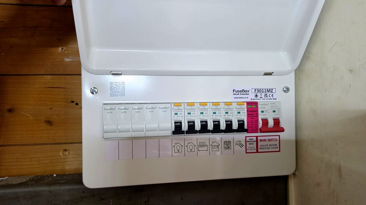 Full RCBO consumer unit installed by Faithful Spark Electricians for Ellon landlord EV charger circuit