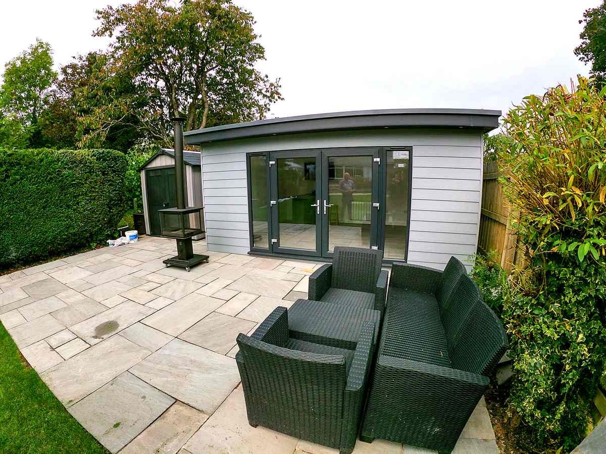 Garden room and outdoor building electrics Aberdeenshire — full electrical supply, outdoor lighting and IP-rated sockets installed by Faithful Spark Electricians
