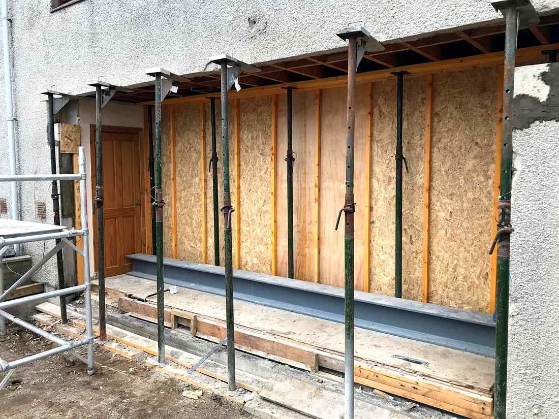 Home extension Aberdeen at structural opening stage — the right time to get your NICEIC electrician involved for first fix wiring
