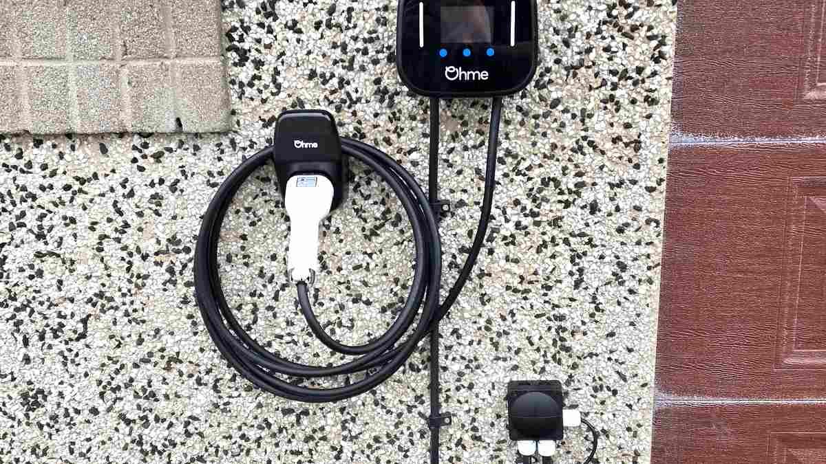 EV charger installed at an older Ellon property